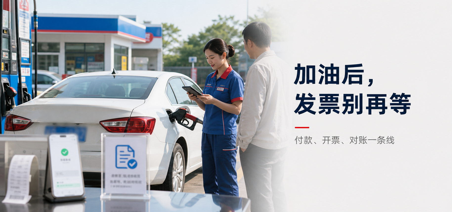 加完油还要等发票？这件小事，最容易拖住加油站